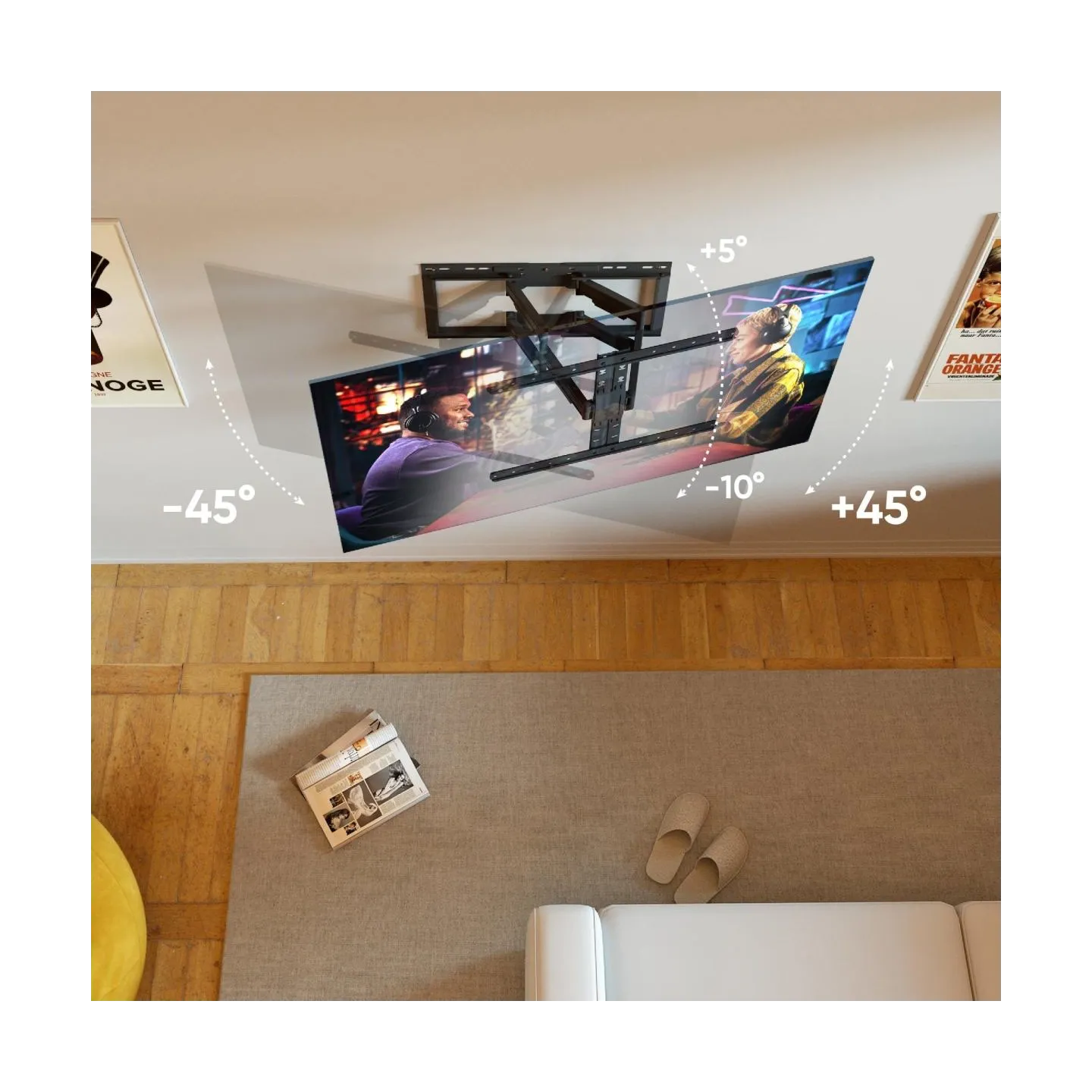 Onkron TV SET ACC WALL MOUNT /32-90"/BLACK SM6L-B ONKRON