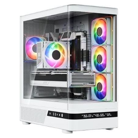 Modecom PC case Volcano AQ200 ARGB MIDI WHITE