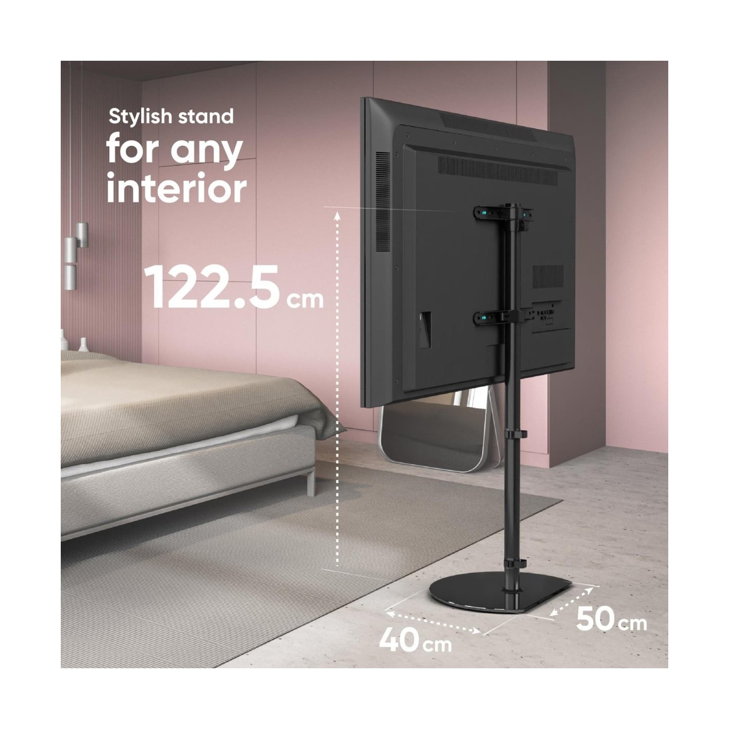 Onkron TV SET ACC FLOOR STAND /30-60"/BLACK TS5060-B ONKRON