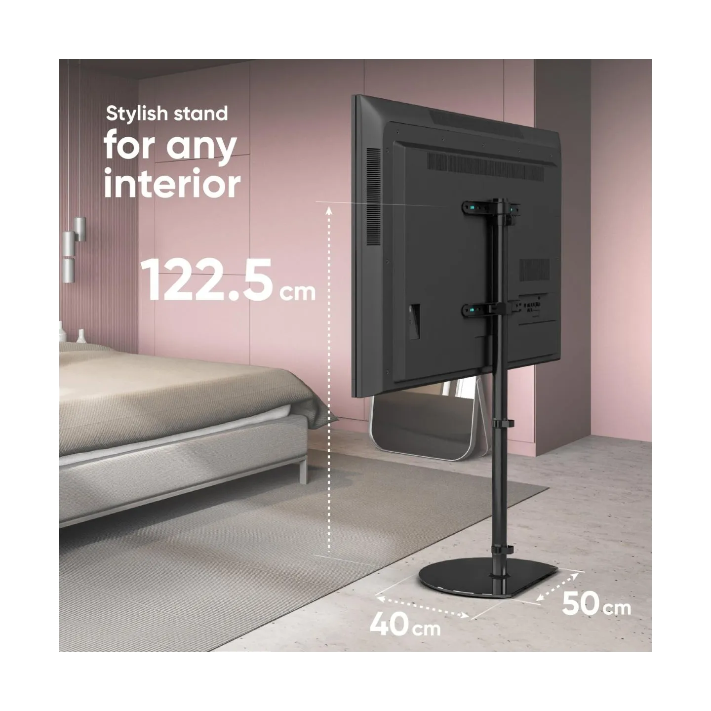 Onkron TV SET ACC FLOOR STAND /30-60"/BLACK TS5060-B ONKRON