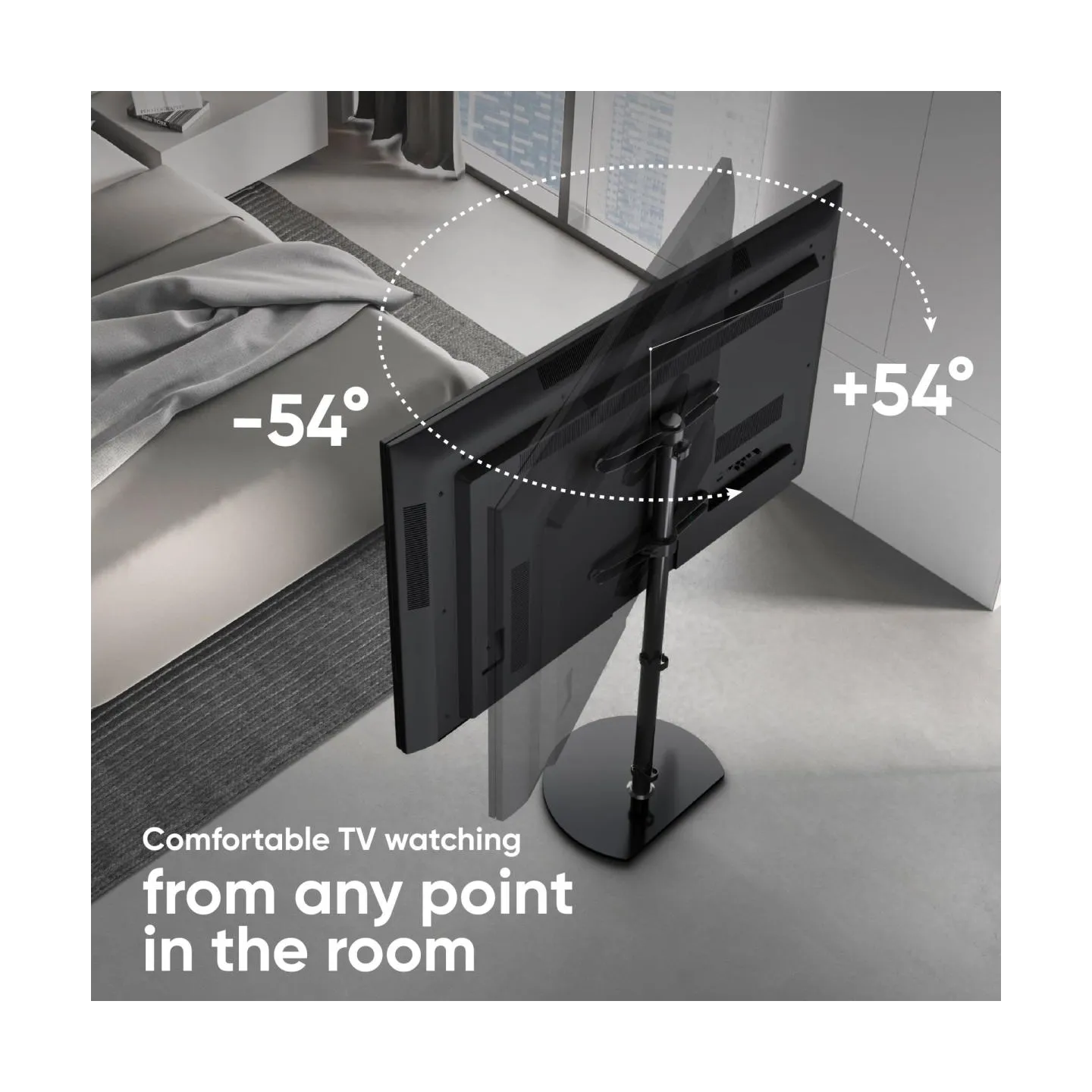 Onkron TV SET ACC FLOOR STAND /30-60"/BLACK TS5060-B ONKRON