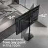 Onkron TV SET ACC FLOOR STAND /30-60"/BLACK TS5060-B ONKRON