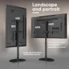Onkron TV SET ACC FLOOR STAND /30-60"/BLACK TS5060-B ONKRON