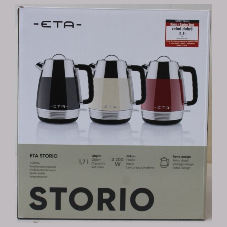 ETA ETA918690040 Storio Kettle, Power 2150 W, Capacity 1.7 L, Stainless steel, Beige |  ETA | Storio Kettle | ETA918690040 | Sta
