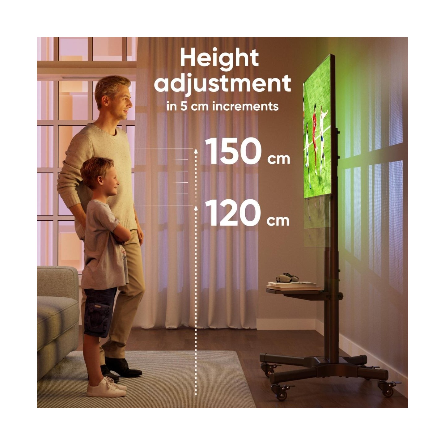 Onkron TV SET ACC MOBILE STAND/32-65"/BLACK TS1351-B ONKRON