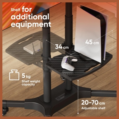 Onkron TV SET ACC MOBILE STAND/32-65"/BLACK TS1351-B ONKRON