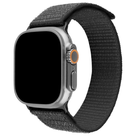 Fixed | Sporty Strap for Apple Watch Ultra 49mm | 160-210 mm | Dark gray | Nylon