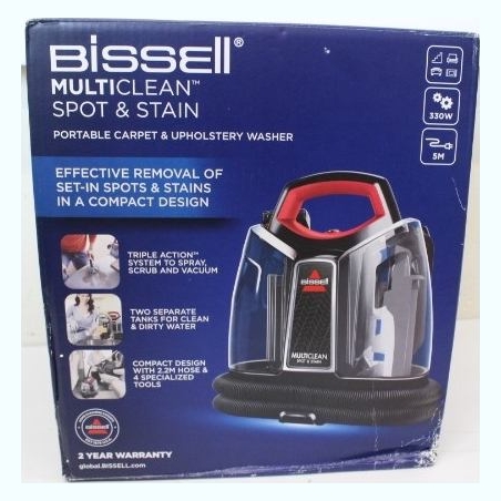 Bissell | MultiClean Spot & Stain SpotCleaner Vacuum Cleaner | 4720M | Handheld | 330 W | Black/Red | Warranty 24 month(s) | DAM