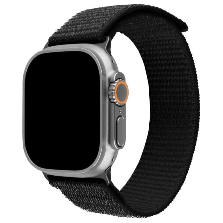 Fixed | Sporty Strap for Apple Watch Ultra 49mm | 160-210 mm | Black | Nylon