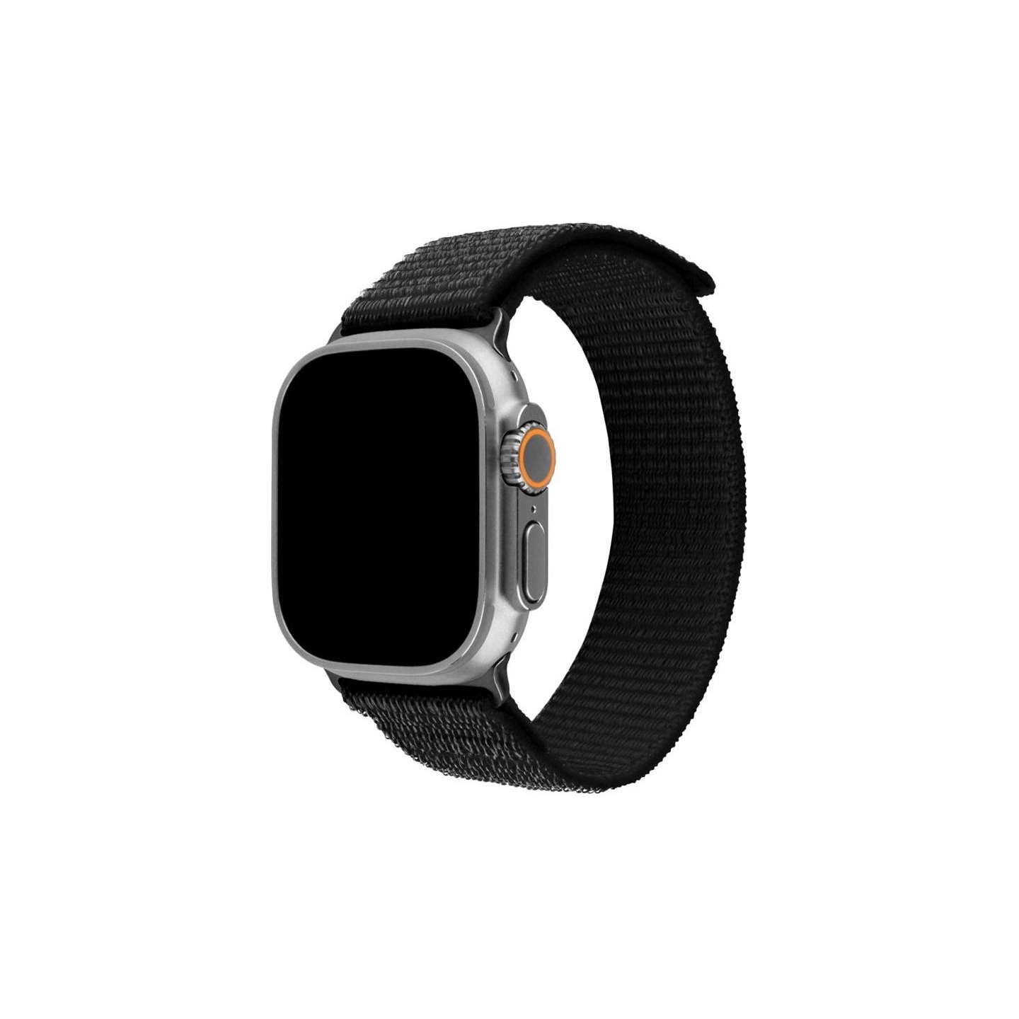 Fixed | Sporty Strap for Apple Watch Ultra 49mm | 160-210 mm | Black | Nylon