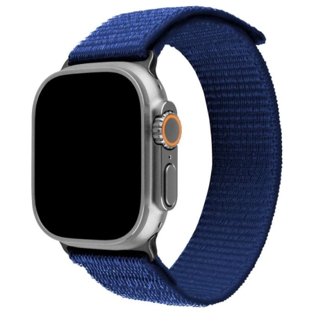 Fixed | Sporty Strap for Apple Watch Ultra 49mm | 160-210 mm | Dark Blue | Nylon
