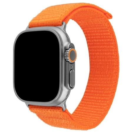 Fixed | Sporty Strap for Apple Watch Ultra 49mm | 160-210 mm | Watch strap | Orange | Nylon