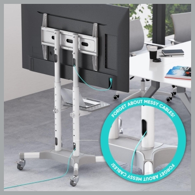 Onkron TV SET ACC MOBILE STAND/32-65"/WHITE TS1351-W ONKRON