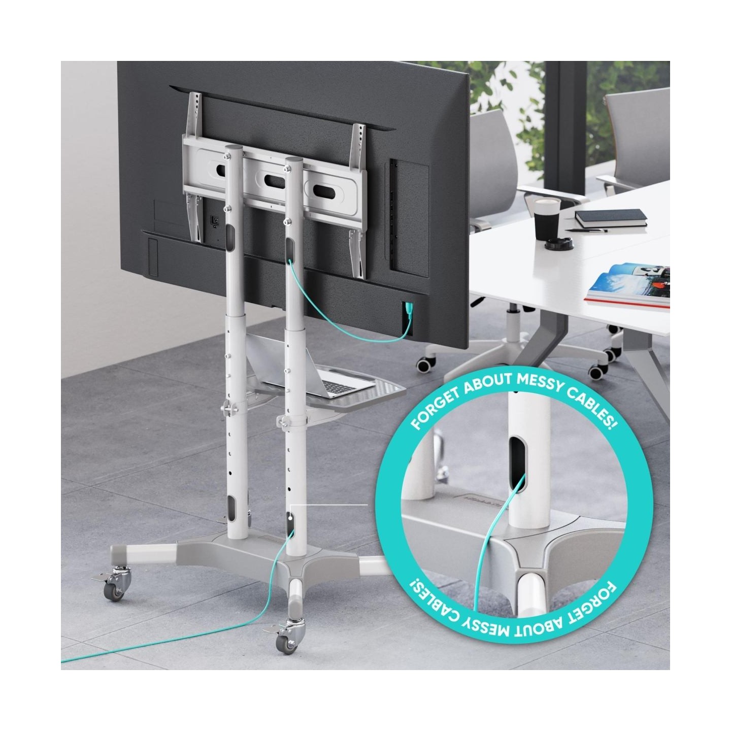 Onkron TV SET ACC MOBILE STAND/32-65"/WHITE TS1351-W ONKRON