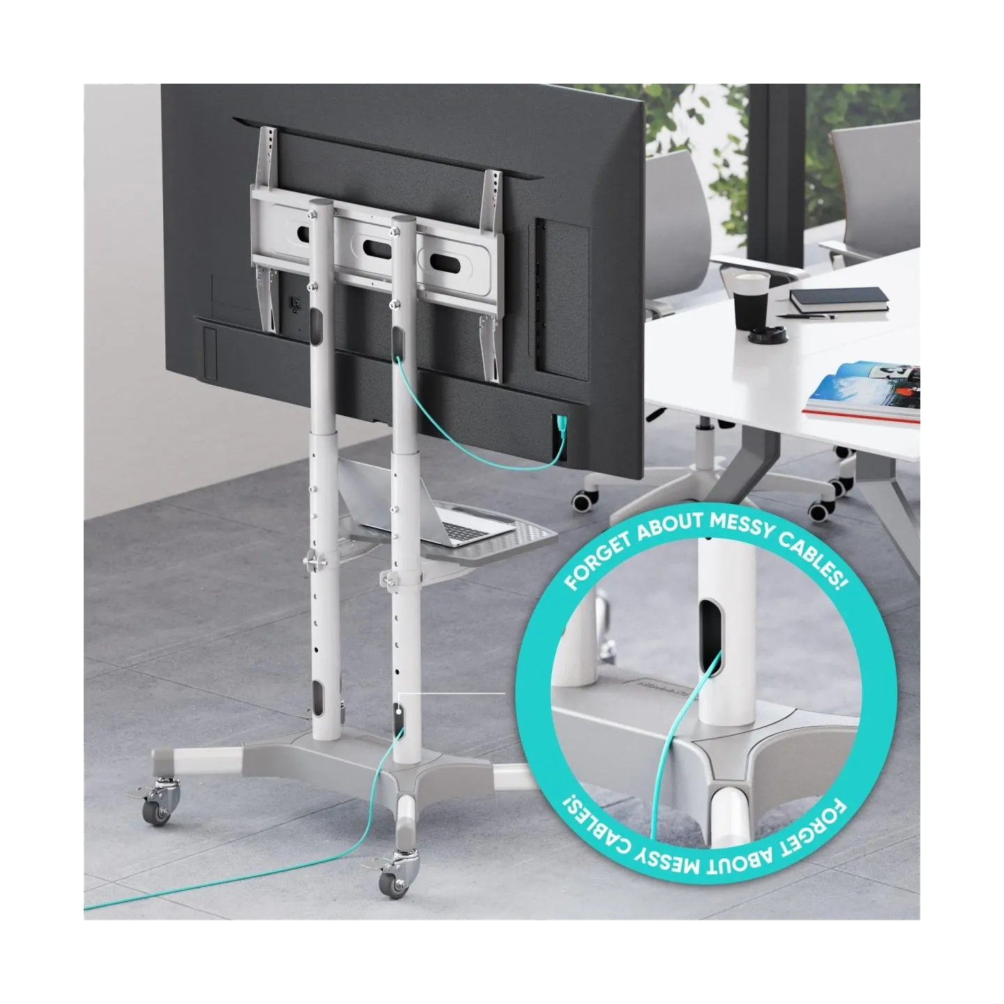 Onkron TV SET ACC MOBILE STAND/32-65"/WHITE TS1351-W ONKRON