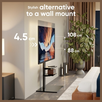 Onkron TV SET ACC FLOOR STAND /32-65"/BLACK TS5550-B ONKRON