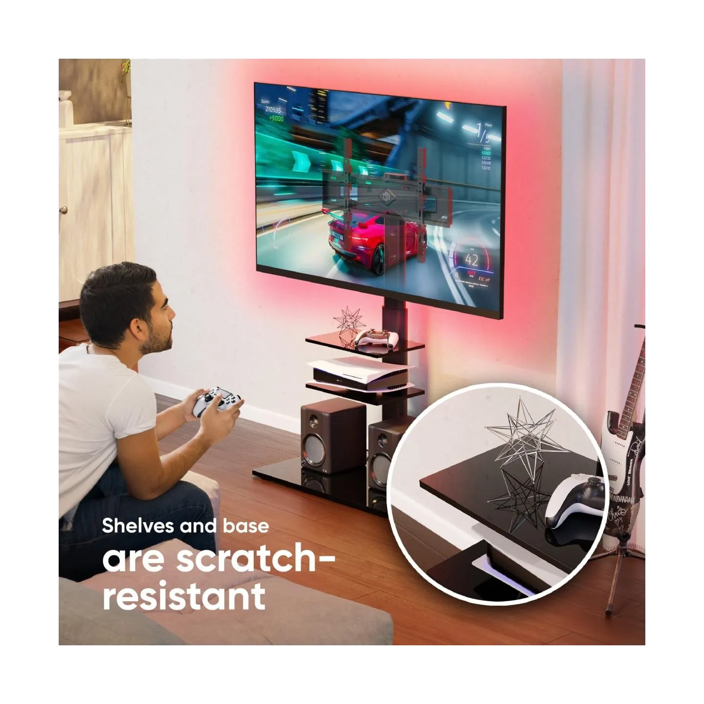 Onkron TV SET ACC FLOOR STAND /32-65"/BLACK TS5550-B ONKRON