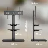 Onkron TV SET ACC FLOOR STAND /32-65"/BLACK TS5550-B ONKRON