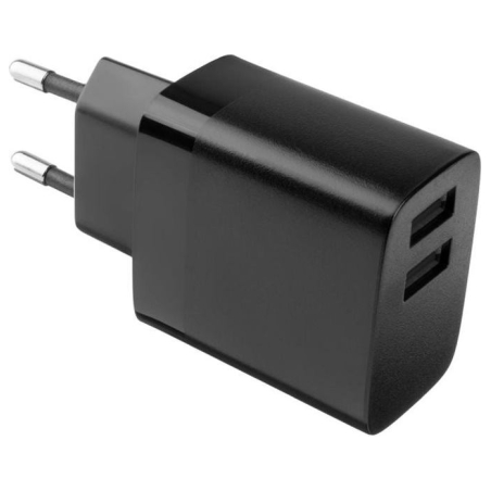 Fixed | Dual USB Travel Charger 17W | FIXC17N-2U-BK