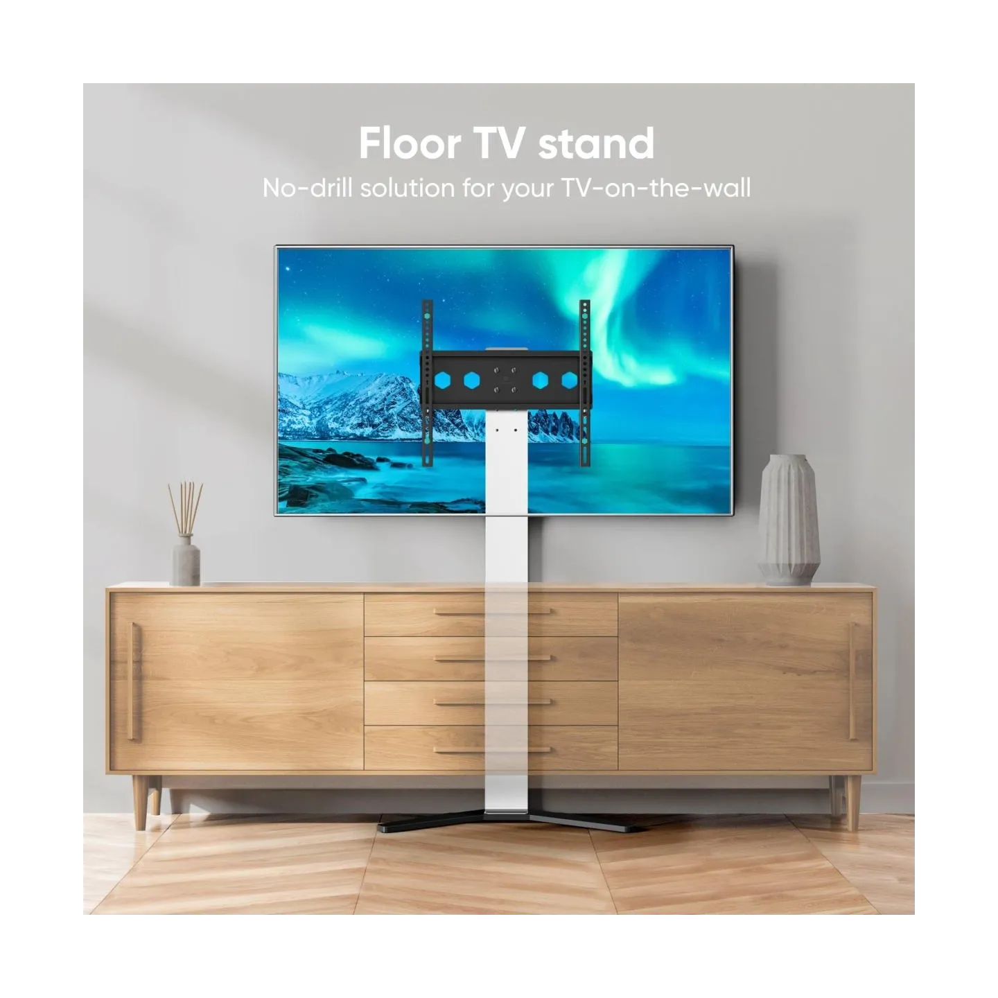 Onkron TV SET ACC FLOOR STAND /26-65"/WHITE TS1140-W ONKRON
