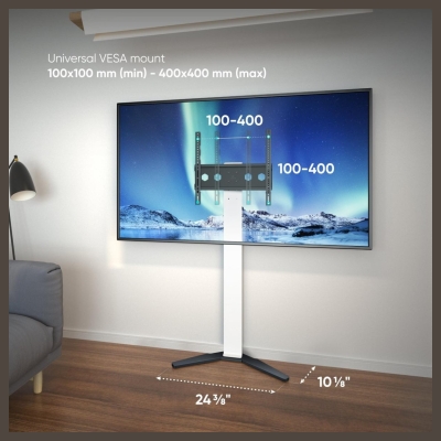 Onkron TV SET ACC FLOOR STAND /26-65"/WHITE TS1140-W ONKRON