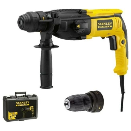 Stanley | 2.4J SDS Plus Hammer Drill With Quick Change Chuck, Kitbox | SFMEH210K-QS | 800 W