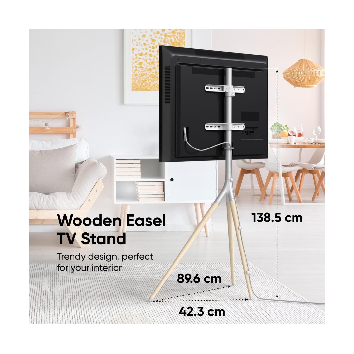Onkron TV SET ACC FLOOR STAND /32-65"/WHITE TS1220-W ONKRON