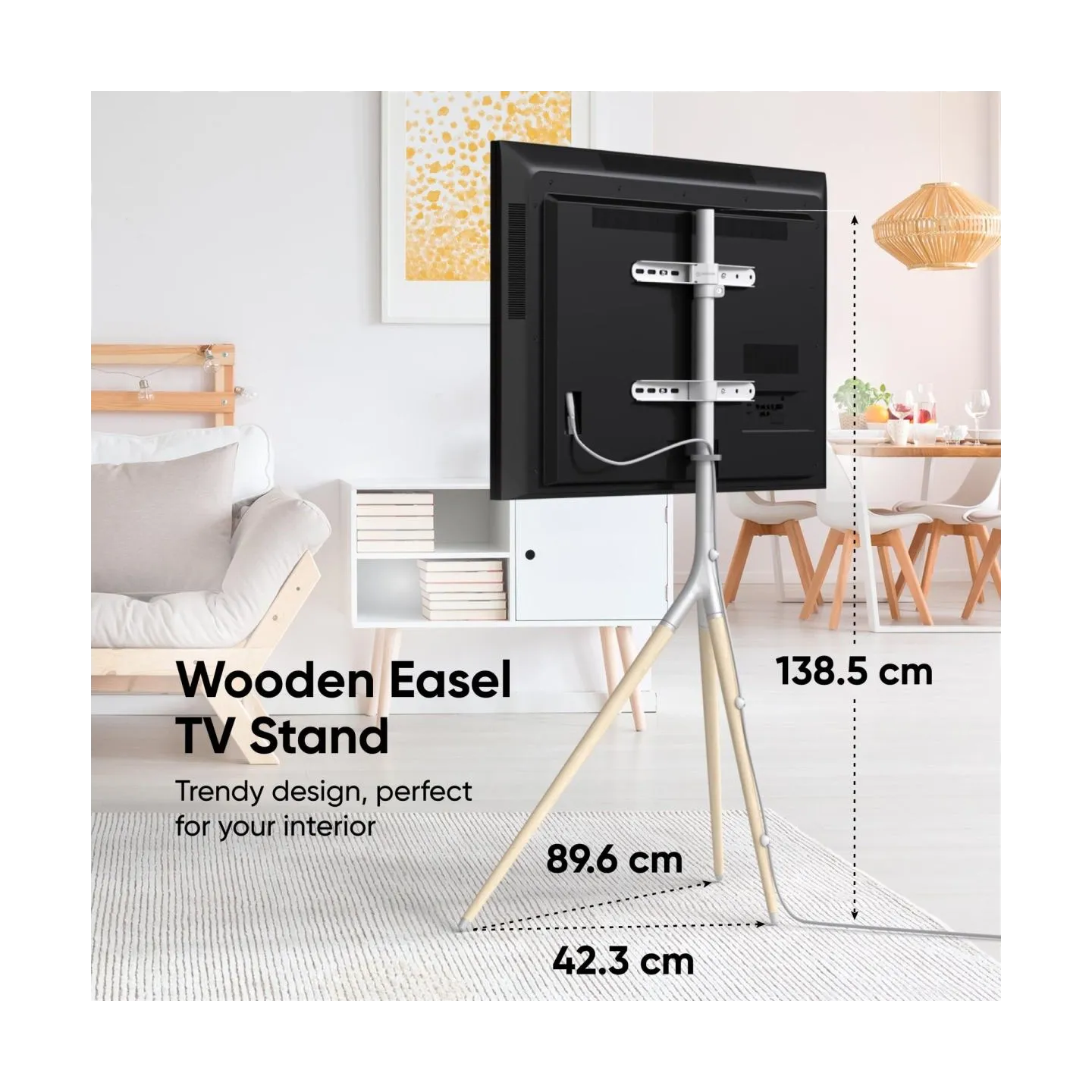 Onkron TV SET ACC FLOOR STAND /32-65"/WHITE TS1220-W ONKRON