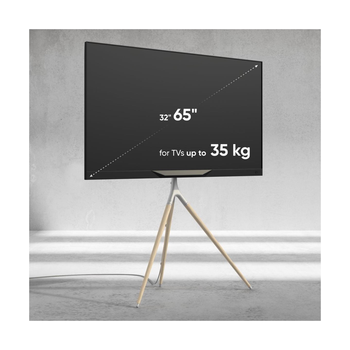 Onkron TV SET ACC FLOOR STAND /32-65"/WHITE TS1220-W ONKRON