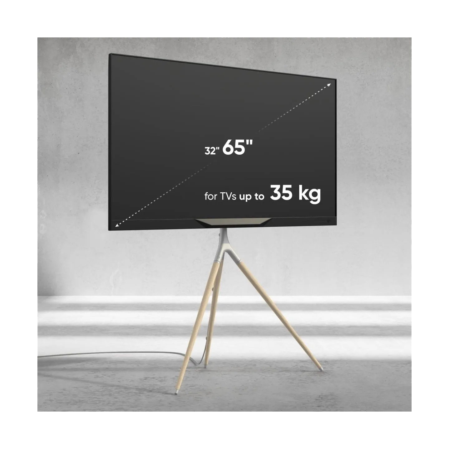 Onkron TV SET ACC FLOOR STAND /32-65"/WHITE TS1220-W ONKRON