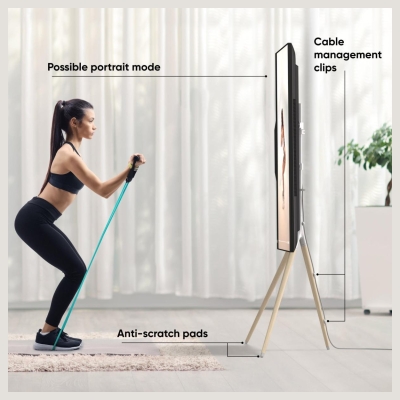 Onkron TV SET ACC FLOOR STAND /32-65"/WHITE TS1220-W ONKRON