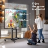 Onkron Mobile TV stand for 32"-75" up to 50 kg, black