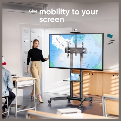 Onkron TV SET ACC MOBILE STAND/32-75"/BLACK TS1571-B ONKRON