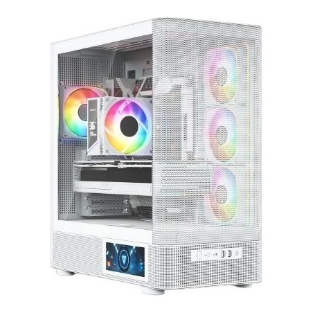 Modecom PC case Volcano AQ400 ARGB MIDI WHITE