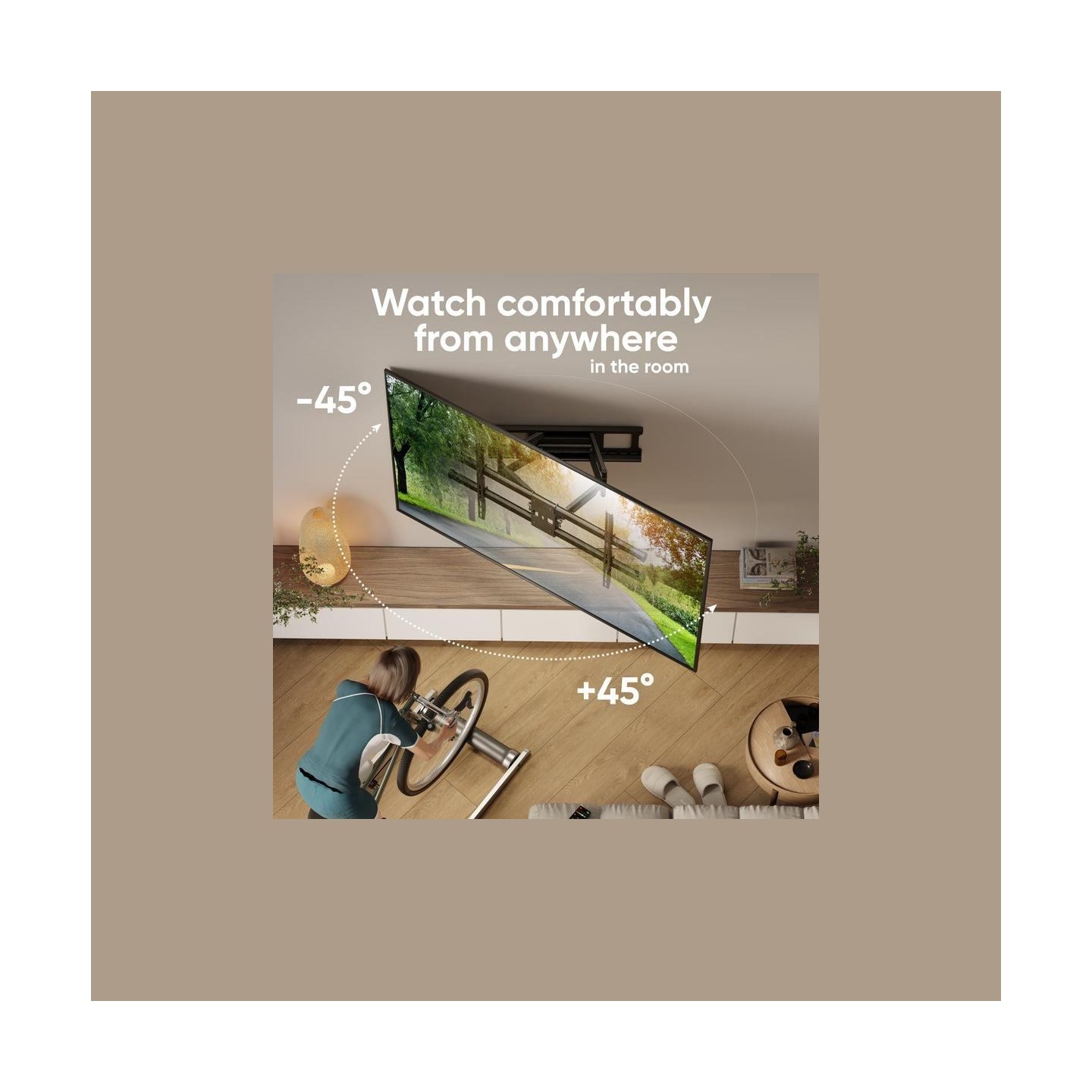 Onkron TV SET ACC WALL MOUNT/42-120"/BLACK M10-B ONKRON