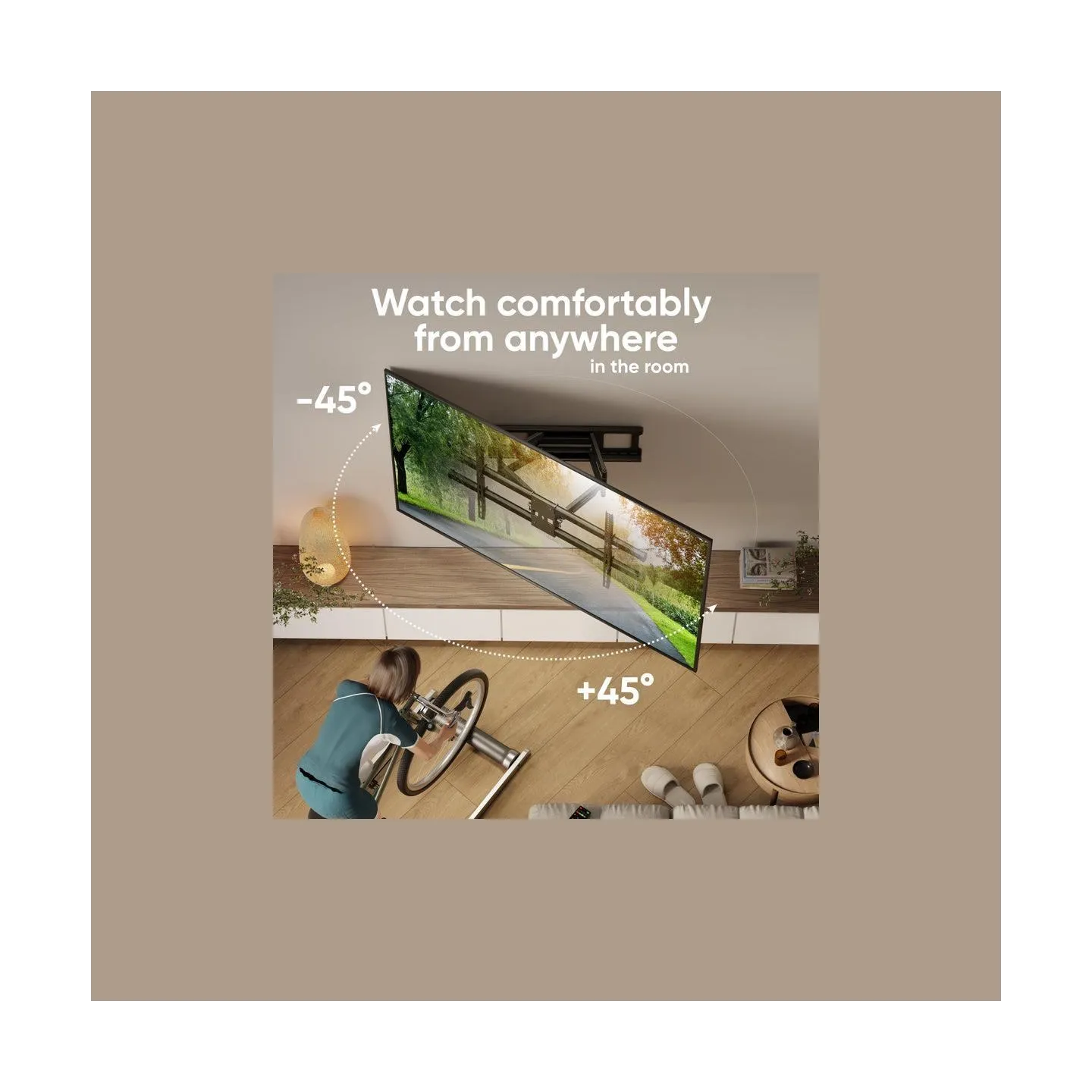 Onkron TV SET ACC WALL MOUNT/42-120"/BLACK M10-B ONKRON