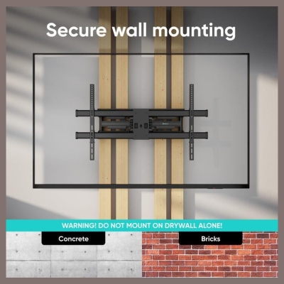 Onkron TV SET ACC WALL MOUNT/42-120"/BLACK M10-B ONKRON