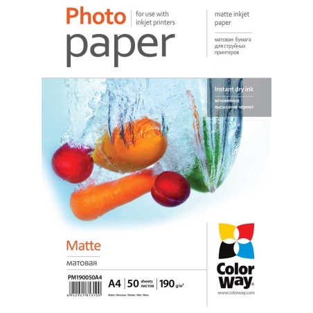 Colorway Matte Photo Paper | 190 g/m² | A4
