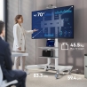 Onkron TV SET ACC MOBILE STAND/40-70"/WHITE TS1552-W ONKRON