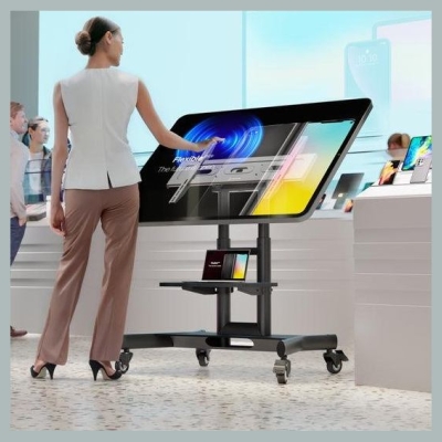 Onkron TV SET ACC MOBILE STAND/32-70"/BLACK TS1350-B ONKRON