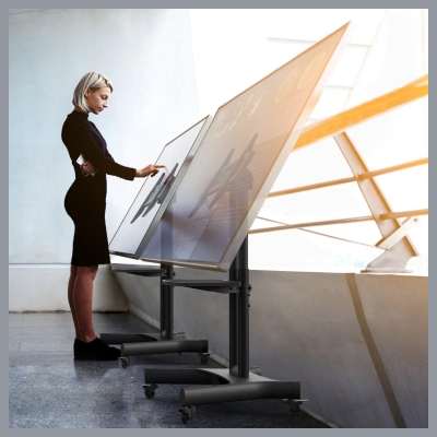 Onkron TV SET ACC MOBILE STAND/32-70"/BLACK TS1350-B ONKRON