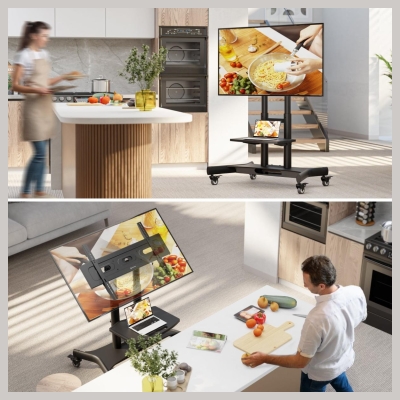 Onkron TV SET ACC MOBILE STAND/32-70"/BLACK TS1350-B ONKRON