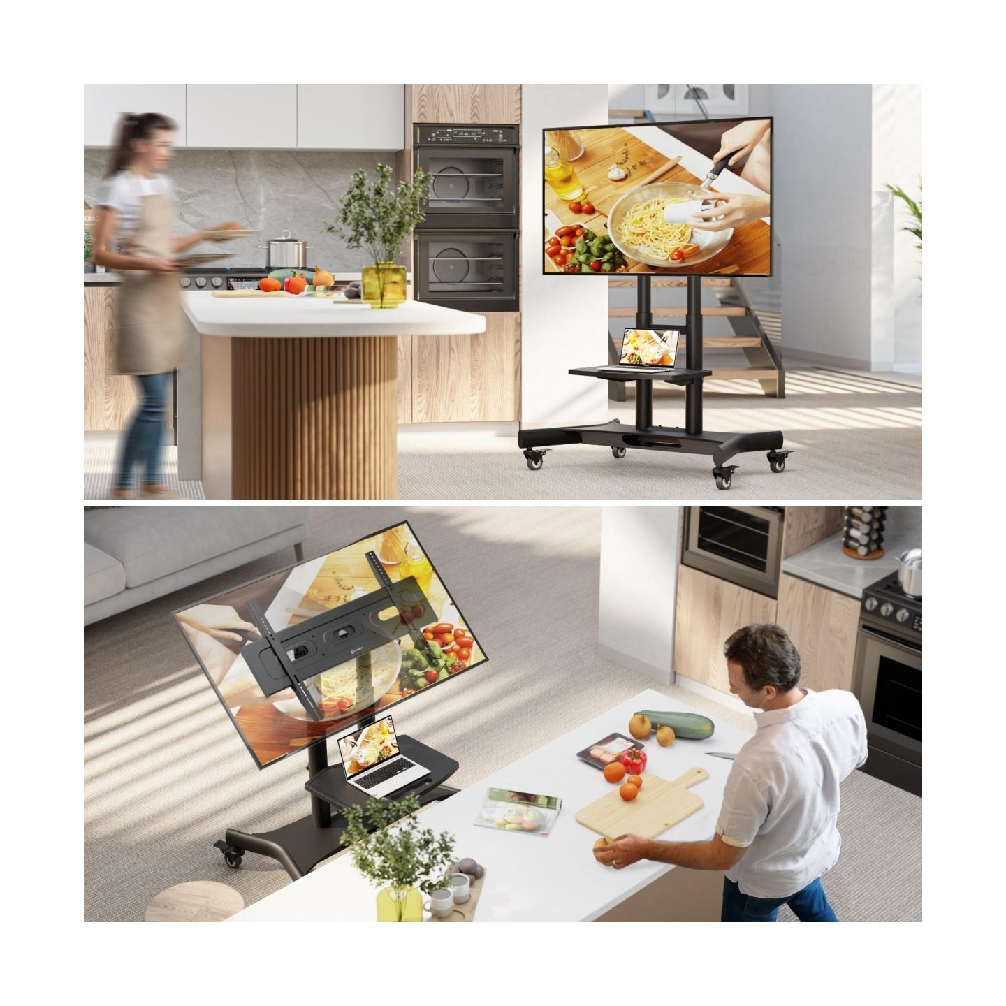 Onkron TV SET ACC MOBILE STAND/32-70"/BLACK TS1350-B ONKRON