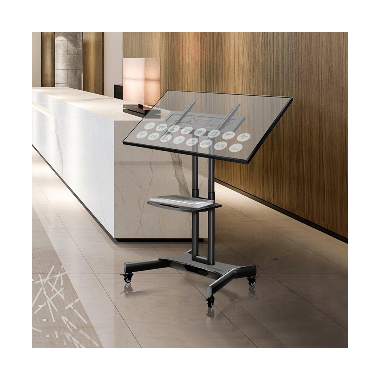Onkron TV SET ACC MOBILE STAND/32-70"/BLACK TS1350-B ONKRON