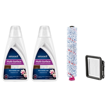 Bissell | Cleaning Pack | MultiSurface (2xDetergents+Brushroll+Filter)