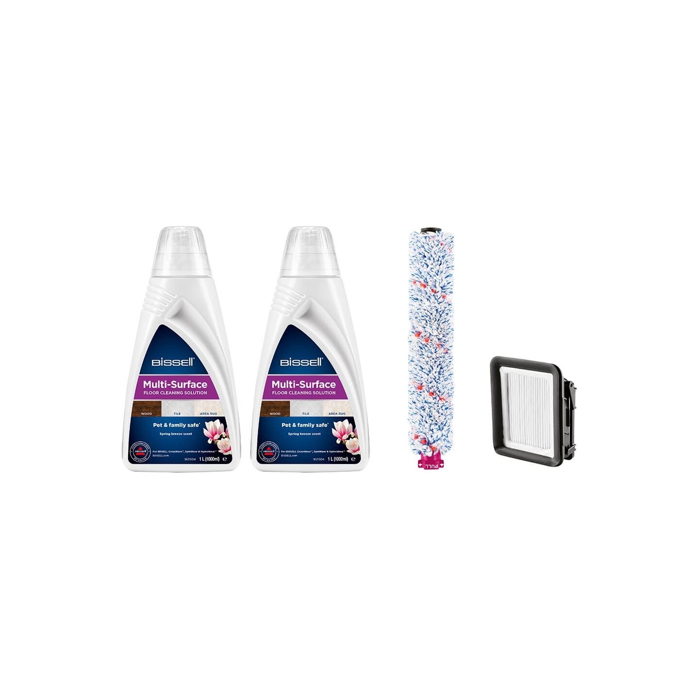 Bissell | Cleaning Pack | MultiSurface (2xDetergents+Brushroll+Filter)