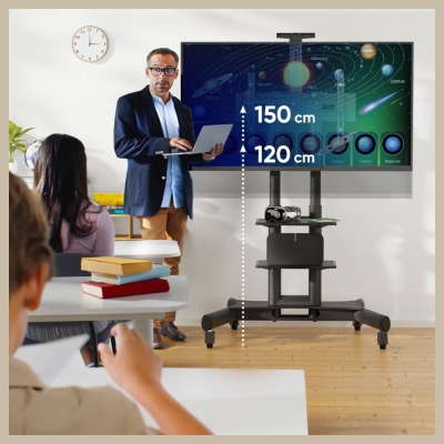 Onkron TV SET ACC MOBILE STAND/40-70"/BLACK TS1552-B ONKRON