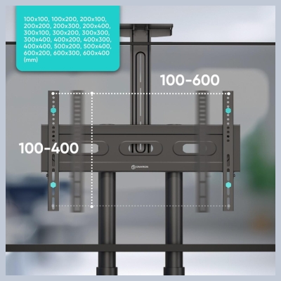 Onkron TV SET ACC MOBILE STAND/40-70"/BLACK TS1552-B ONKRON
