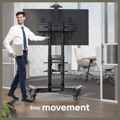 Onkron TV SET ACC MOBILE STAND/40-70"/BLACK TS1552-B ONKRON