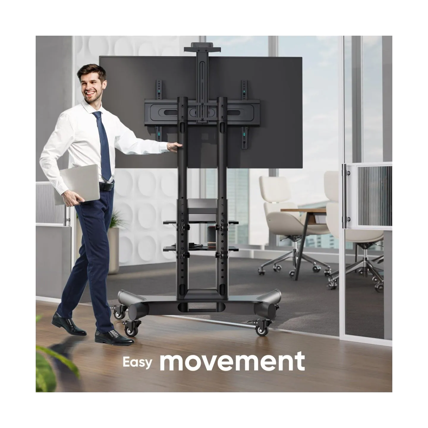 Onkron TV SET ACC MOBILE STAND/40-70"/BLACK TS1552-B ONKRON